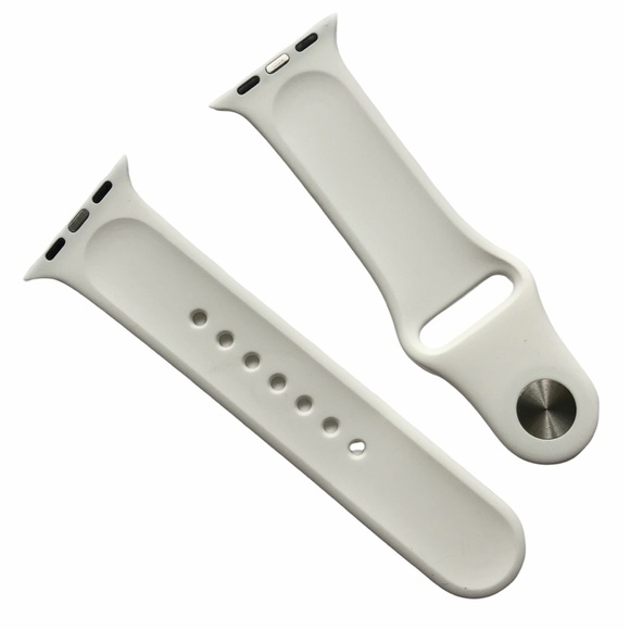 5/$20 NEW WHiTE Silicone Sport Band Apple Watch 38/40/41mm S/M - Picture 5 of 8